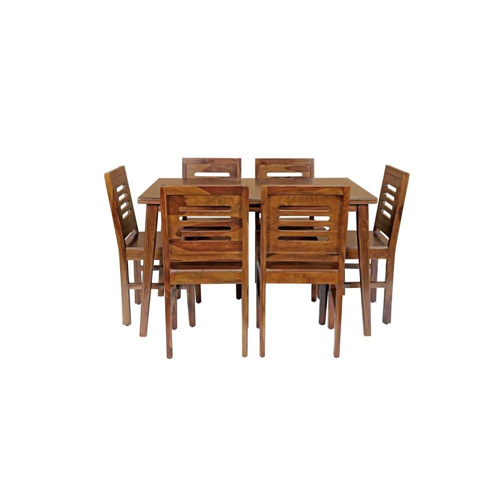 andar solid wood  6 seater Dining table in  Provincial Teak