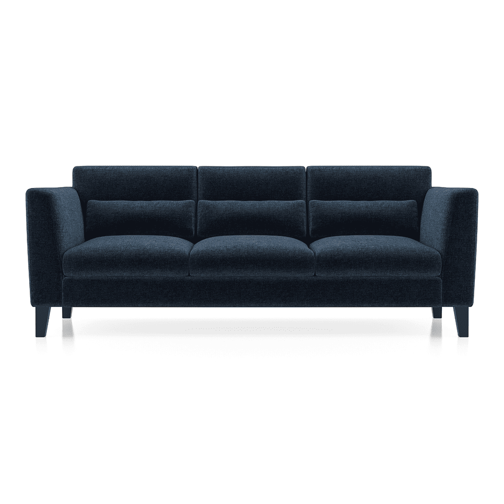 Lewis Sofa Set (Colour : Cobalt, Cushion : Hard, Seater : 3+2+1)