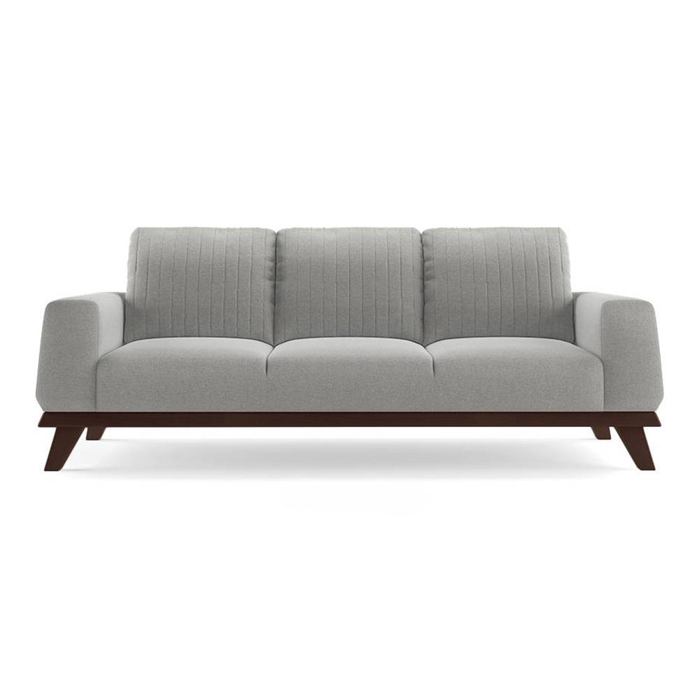 Granada Essential 3 Seater Fabric Sofa in Vapour Grey Colour
