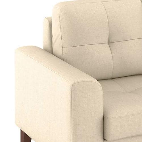 Verona Essential 3 Seater Fabric Sofa in Pearl Colour