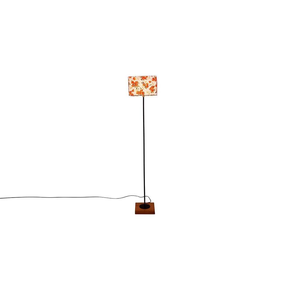 Eddie Multicolour Cotton Shade Floor Lamp