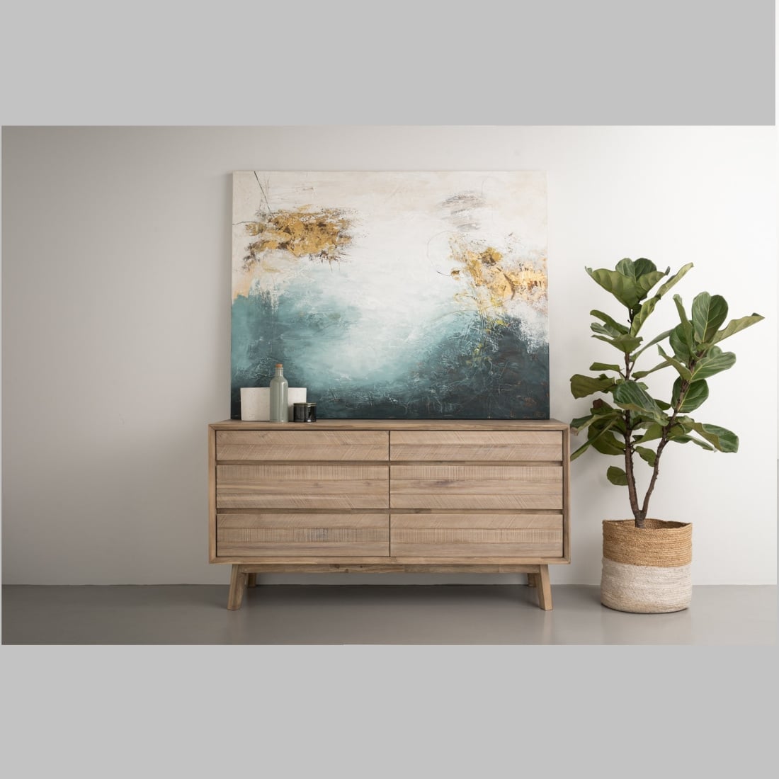 Scandinavian Madrid Dresser Natural Wood Finish-image-23