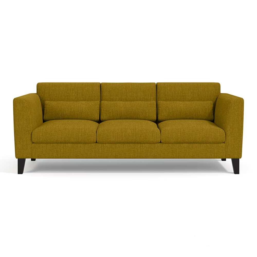Lewis Sofa (Colour : Olive Green, Cushion : Soft, Seater : 3+1+1)