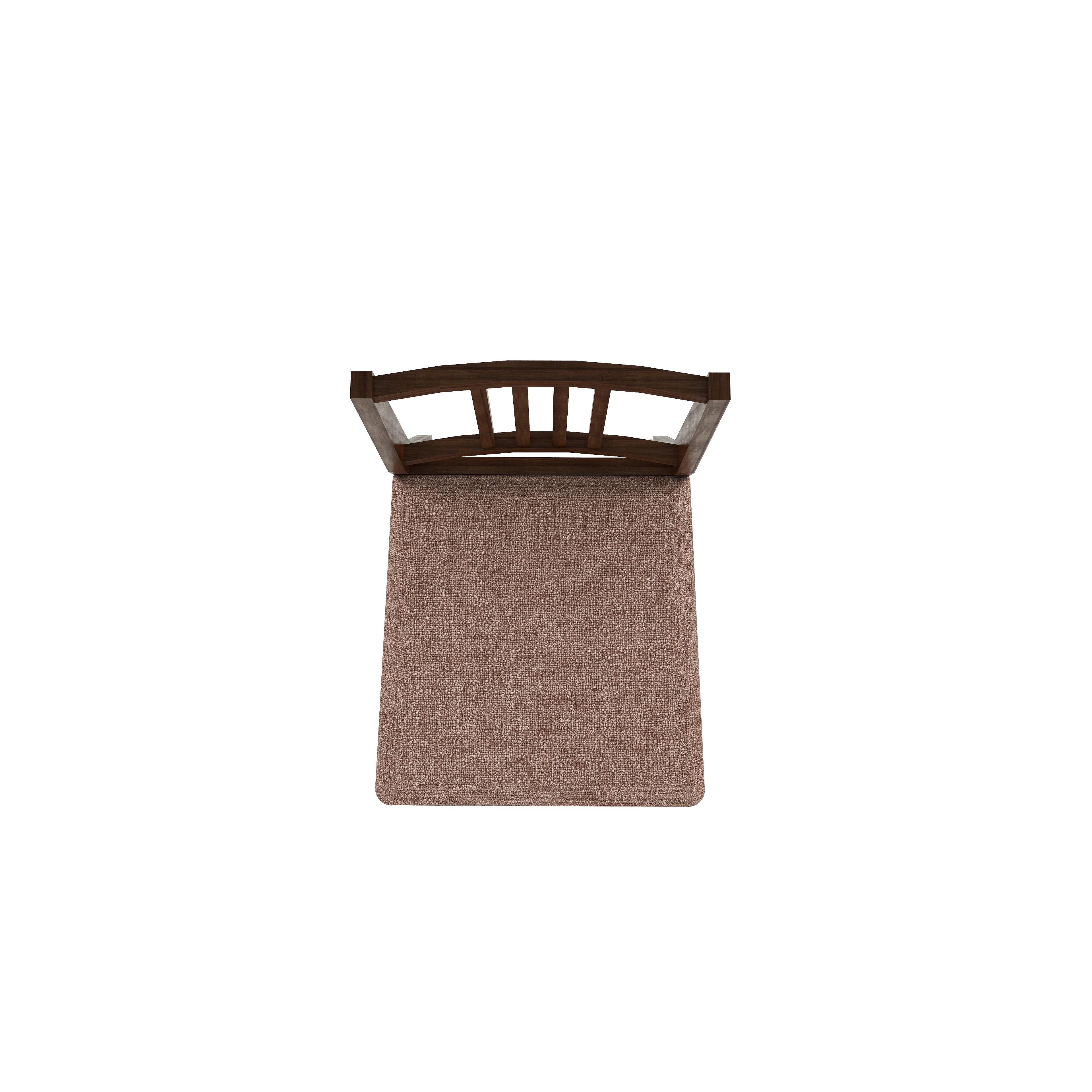 Monterey 6 Seater Dining Set with 6 Chairs (Rubberwood, Dark Cappuccino Finish)