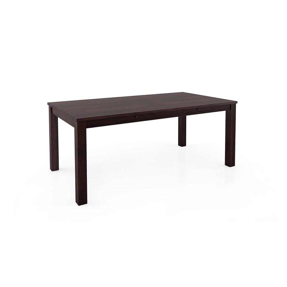 Arabia Xl Storage - Kerry 6 Seater Dining Table Set (Colour- Wheat Brown , Finish- Mahogany)