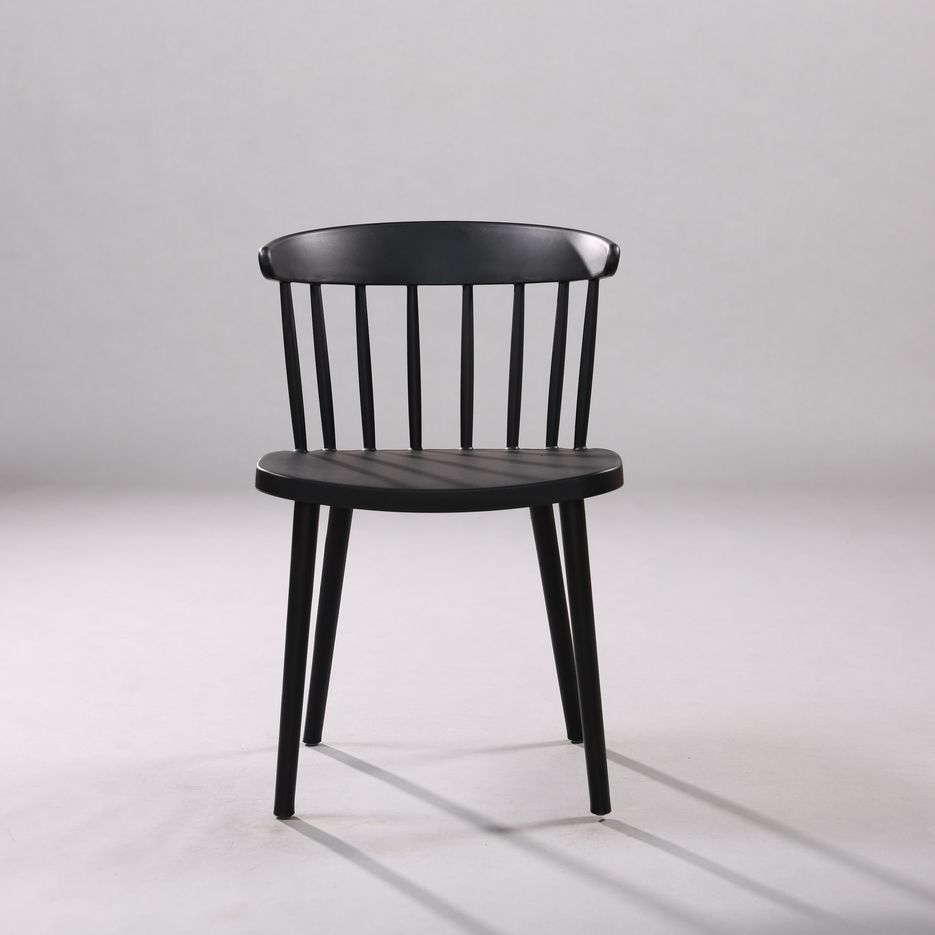 Kepler Brooks Aura Cafeteria Dining Chair in Black Colour - Kepler Brooks