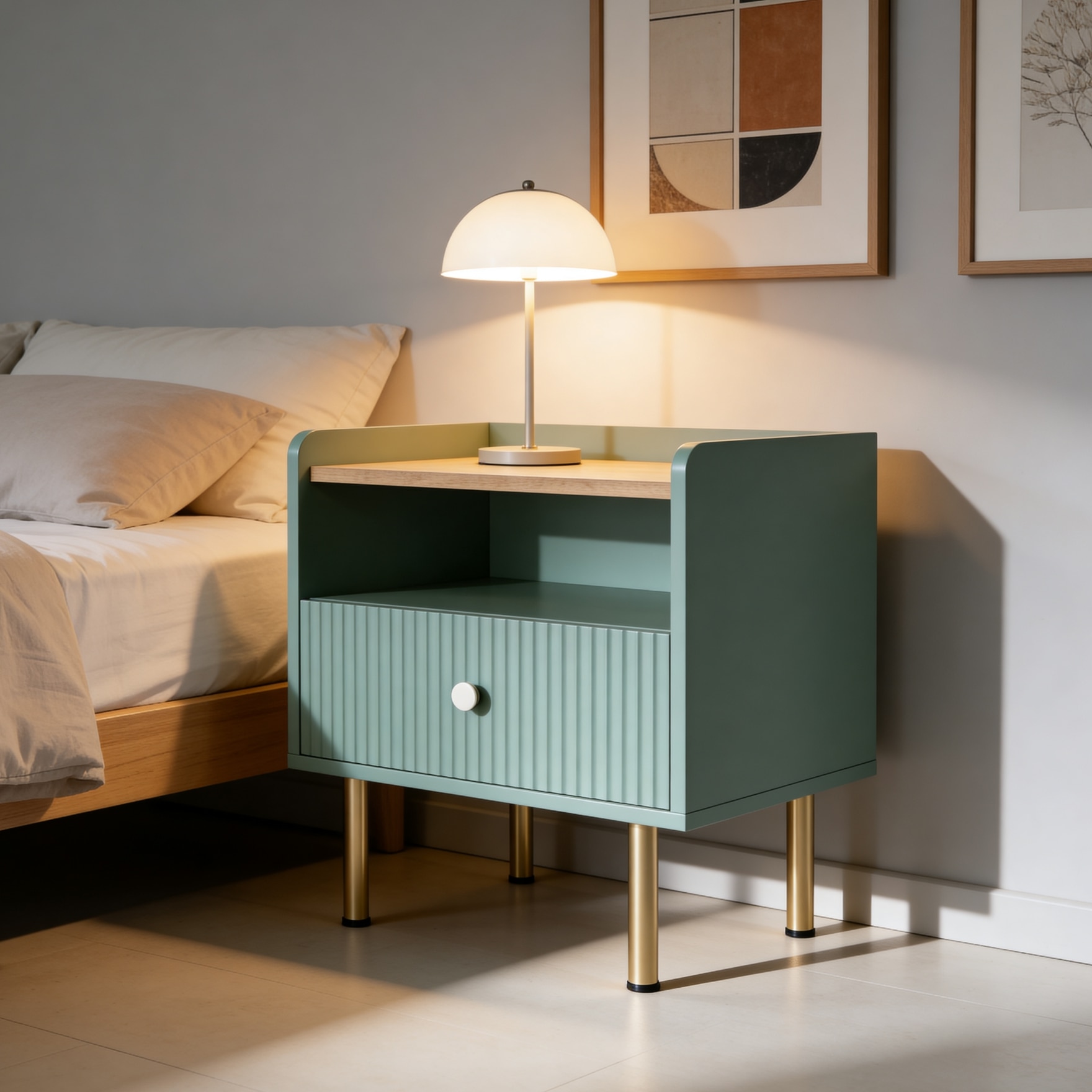 Verdeluxe Bedside Table - Handicrafts Town