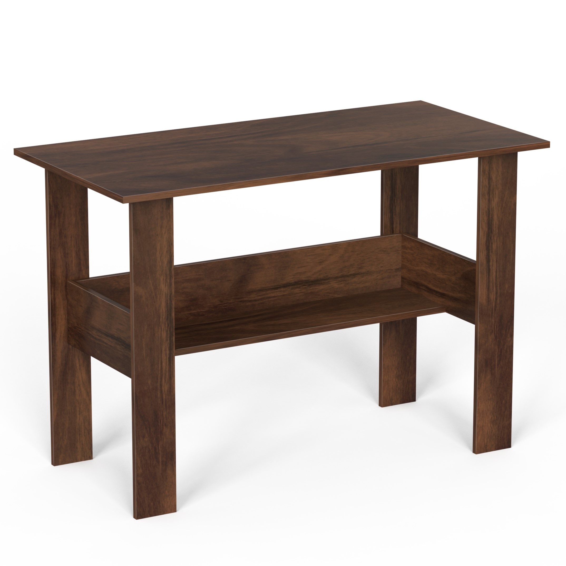 BLUEWUD Efflino Engineered Wood Study and Computer Laptop Table for Home or Office, WFH Desk, with Storage for Books and D�cor Display for Adults Kids Students (Brown Maple, Large)