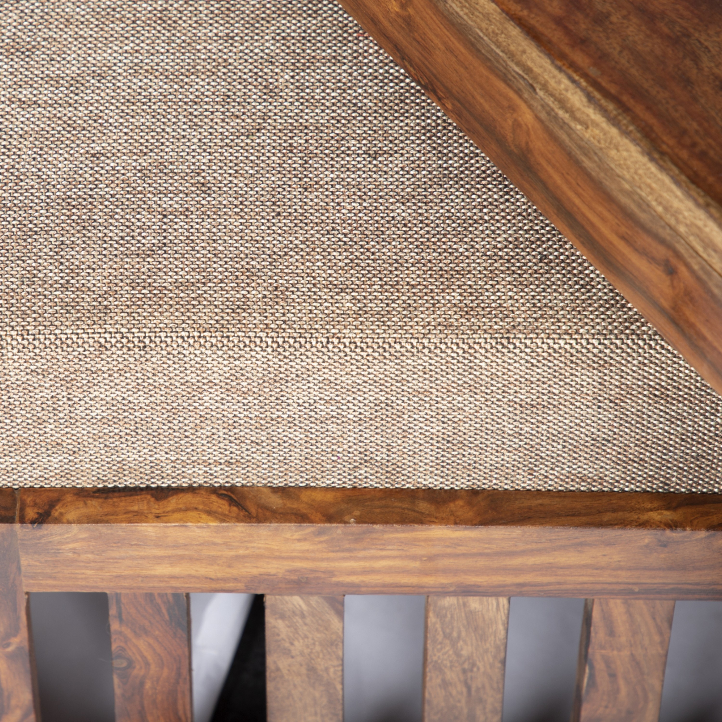 Blane Sheesham Wood 4 Seater Coffee Table Set In Teak Finish