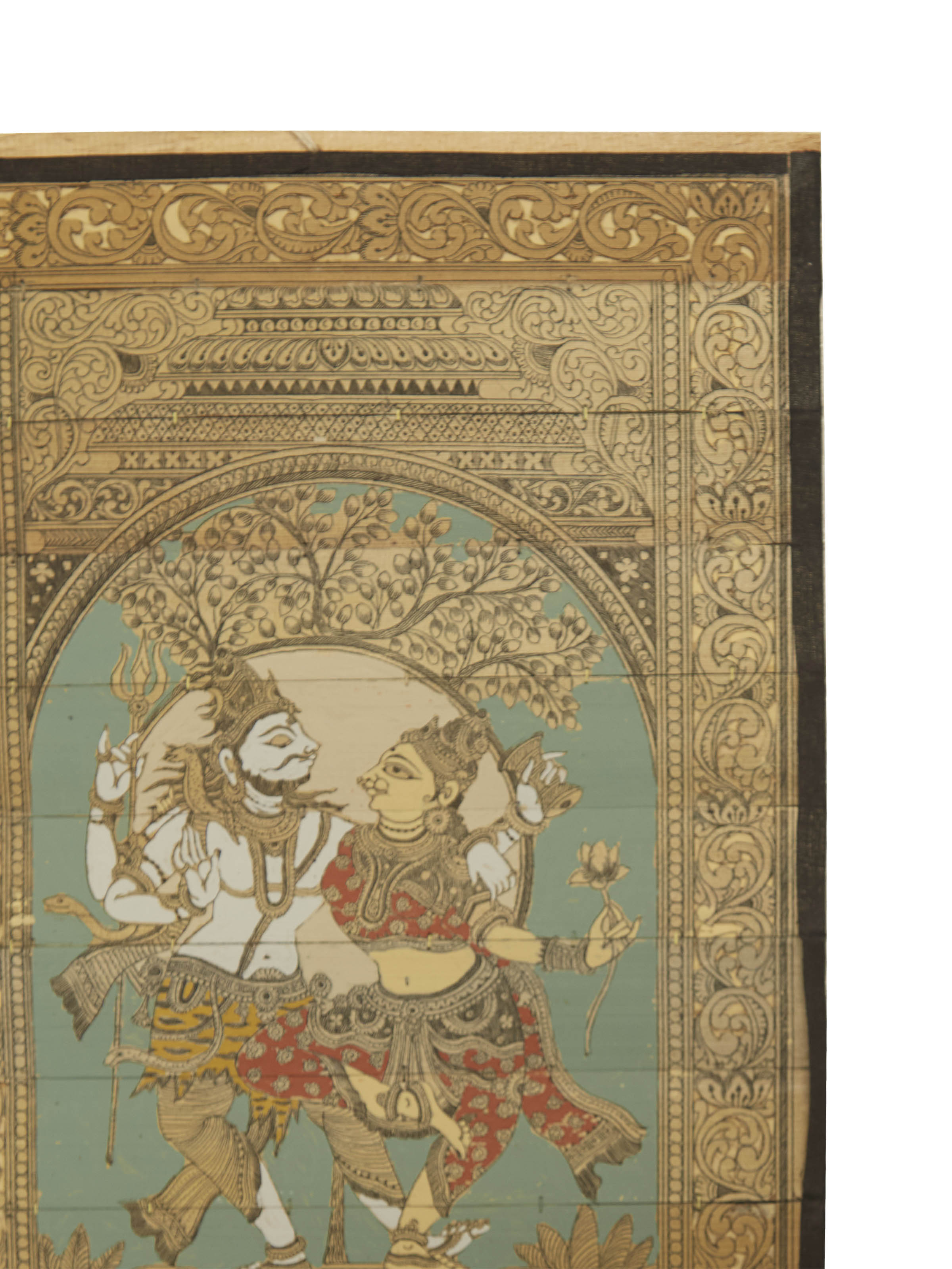 Shiva Shakti Palm Leaf Engraving