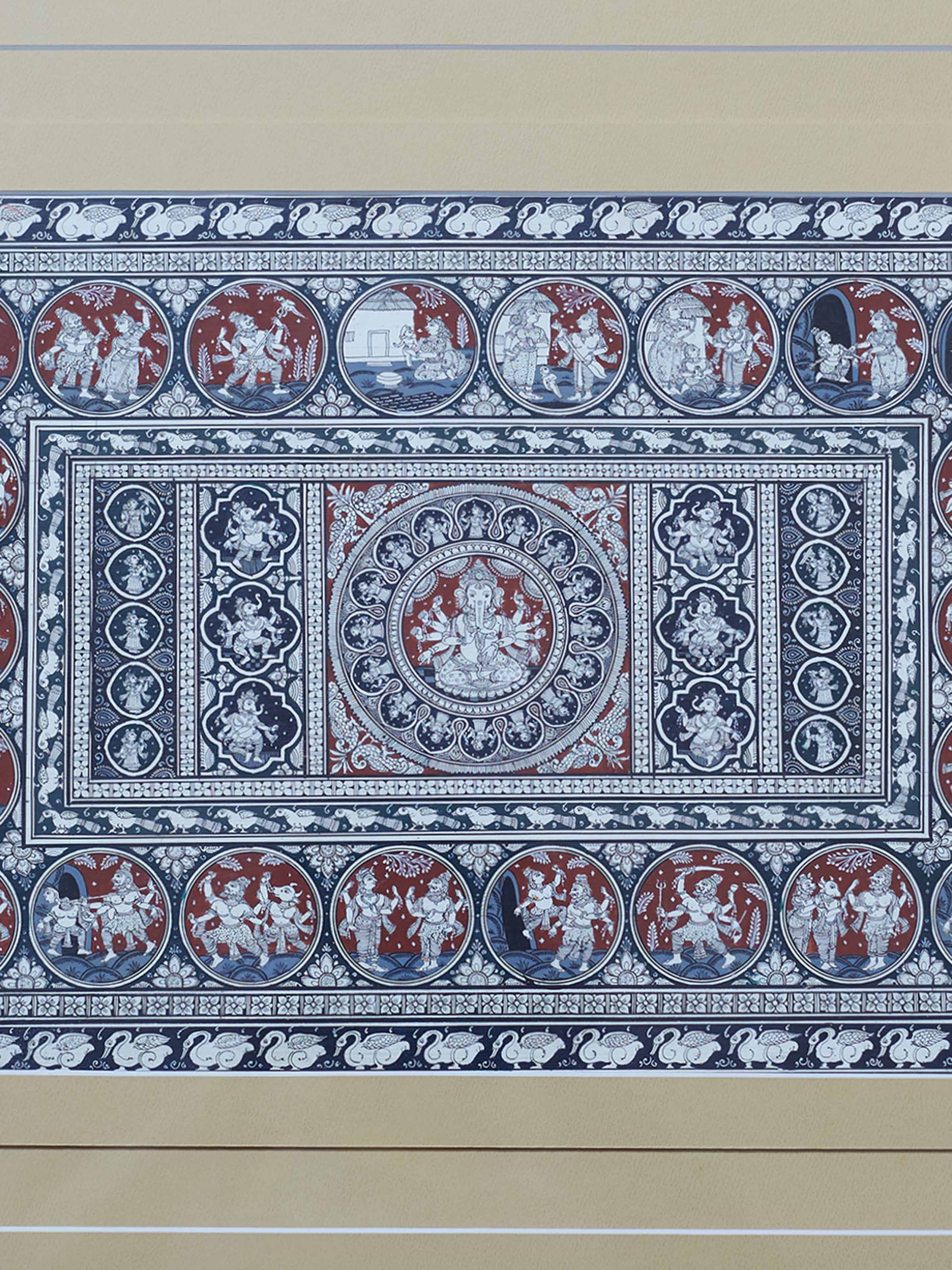 Krishna Leela Patachitra Painting