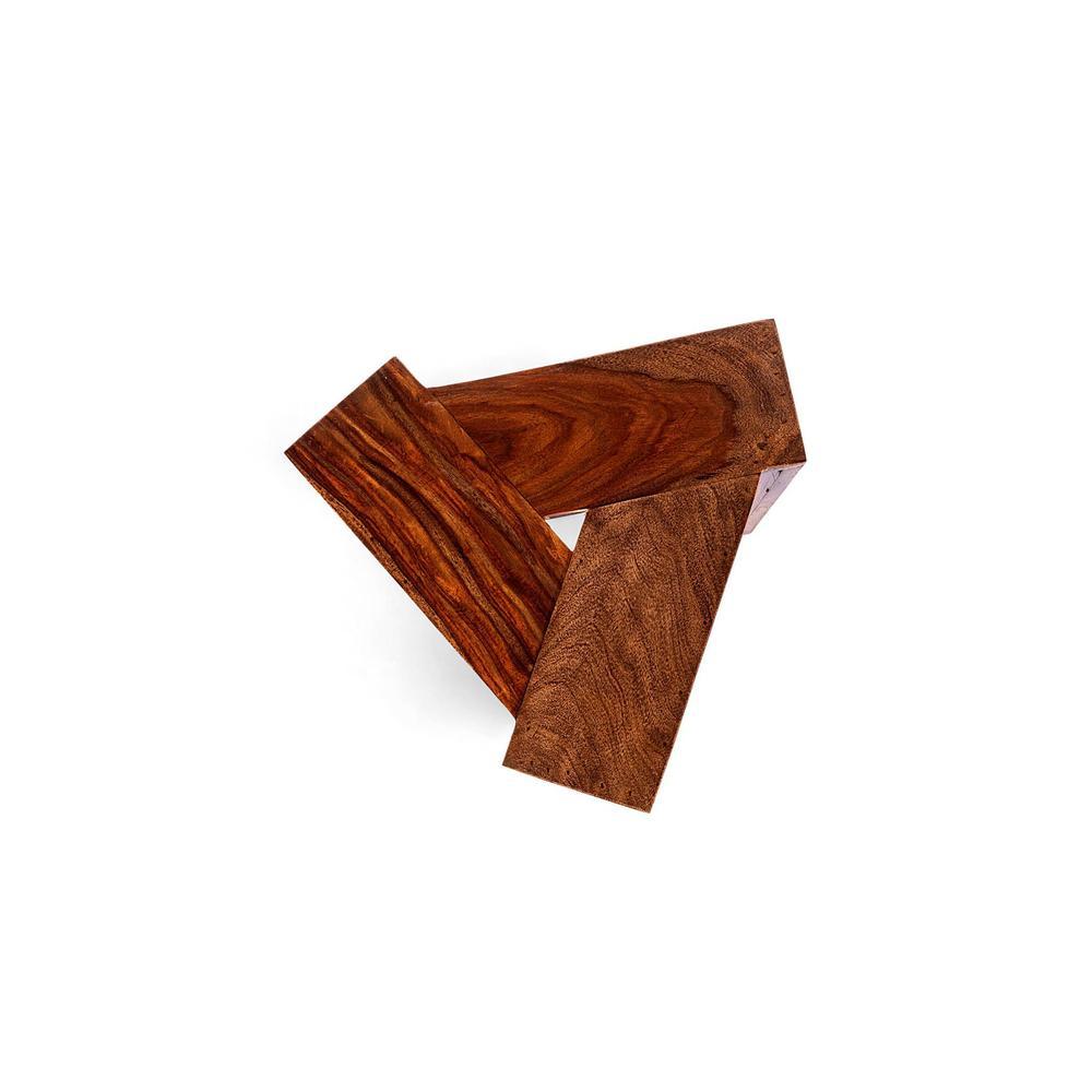 Avina End Table - Teak Finish