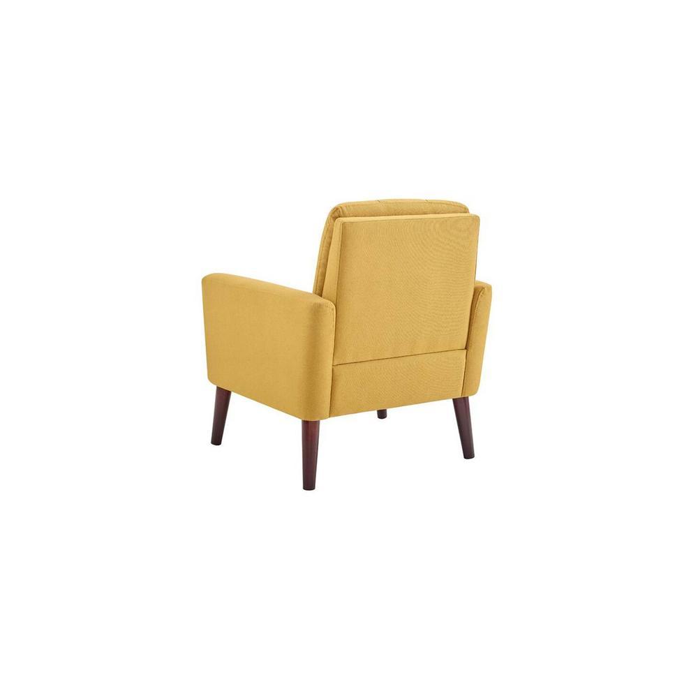 Gartman Accent Chair in Yellow Colour