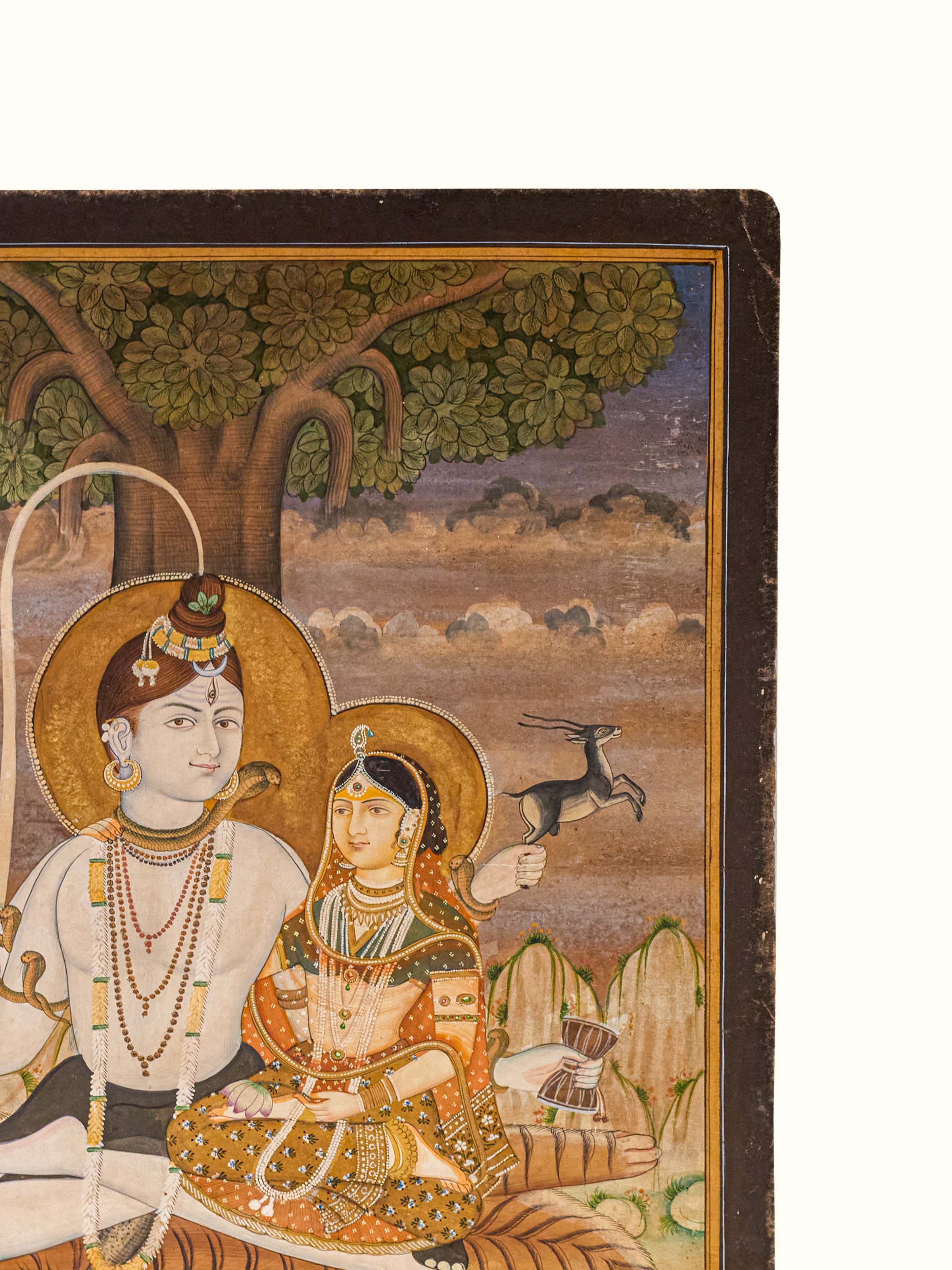 Shiv Parvati Miniature Painting