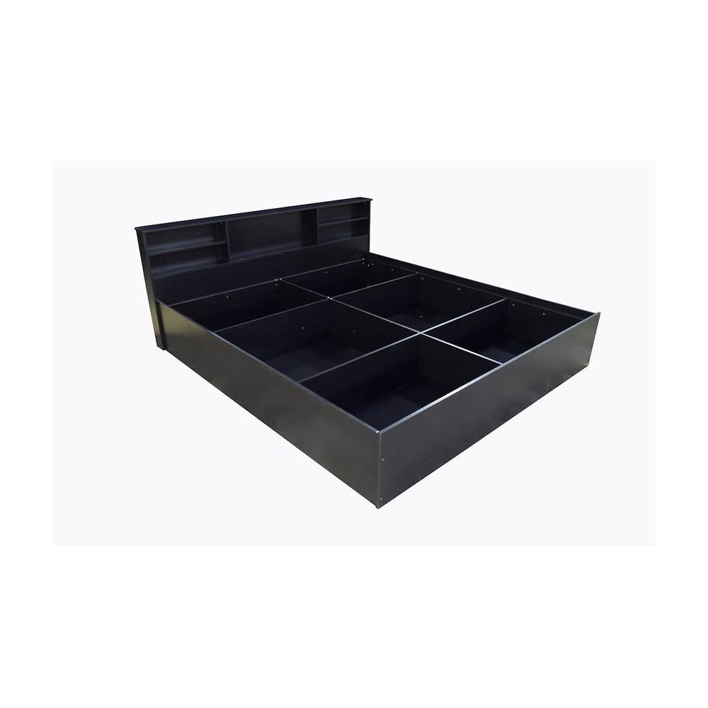 Pheme Engineered Wood Queen Size Drawer Storage Bed In Laminate Finish