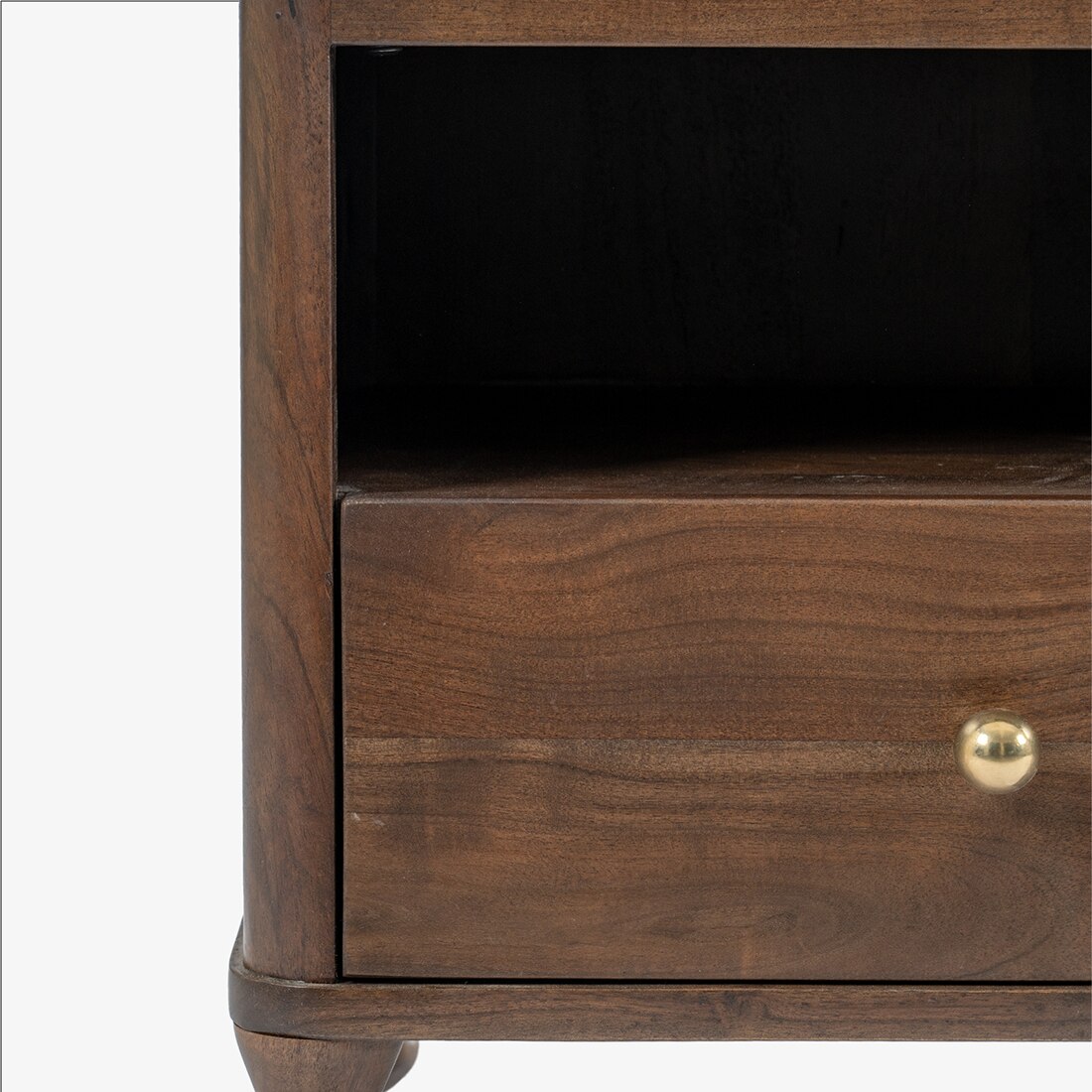 Ukti Bedside Table in Walnut Finish