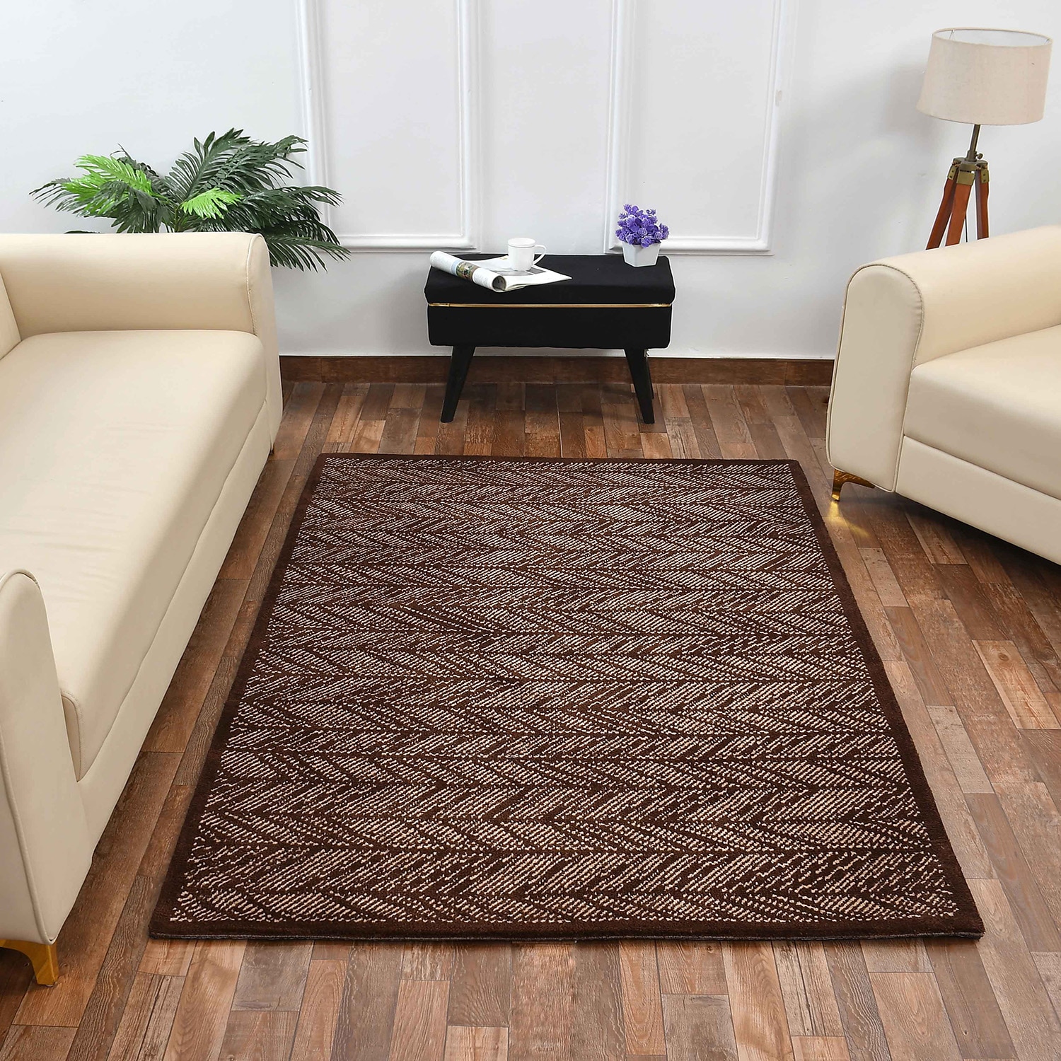 Multicolor Abstract Machine Made Polyester 2 X 5 Feet Carpet