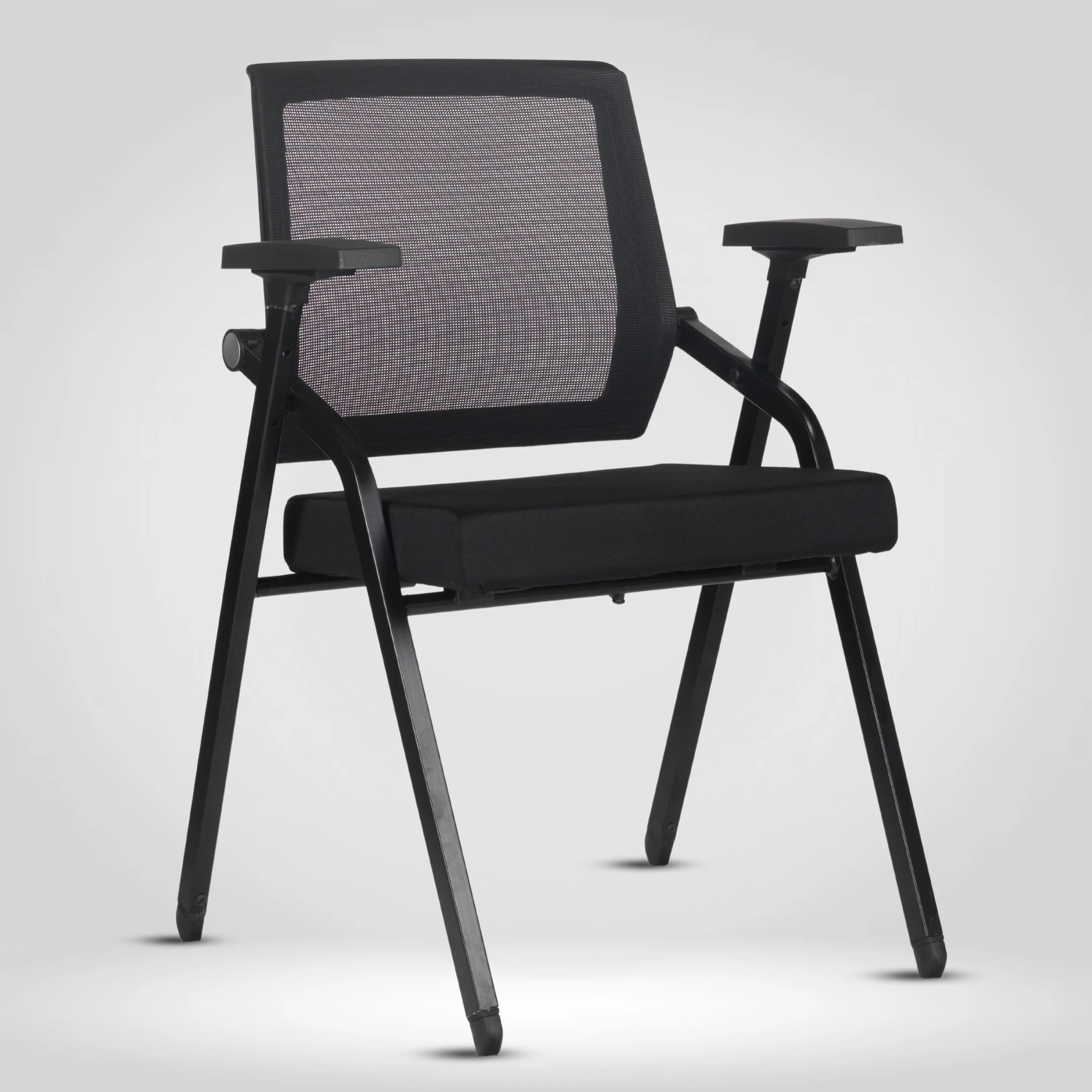 Kepler Brooks Avanta Visitor Chair Without Wheels in Black Colour - Kepler Brooks