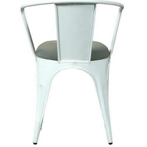 SnowIron Dining Chair in White Colour