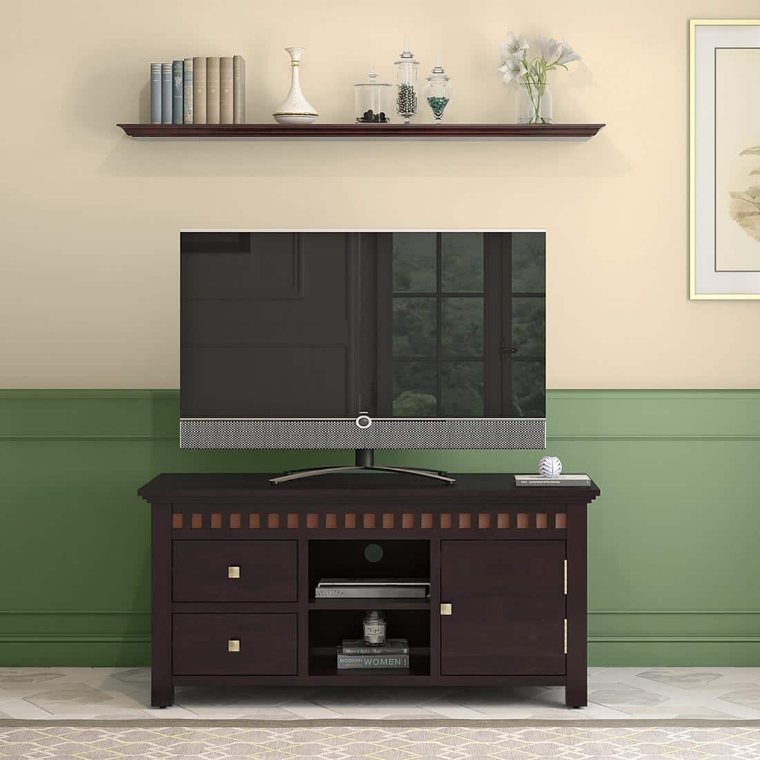 Fidora TV Unit - Color Mahogany