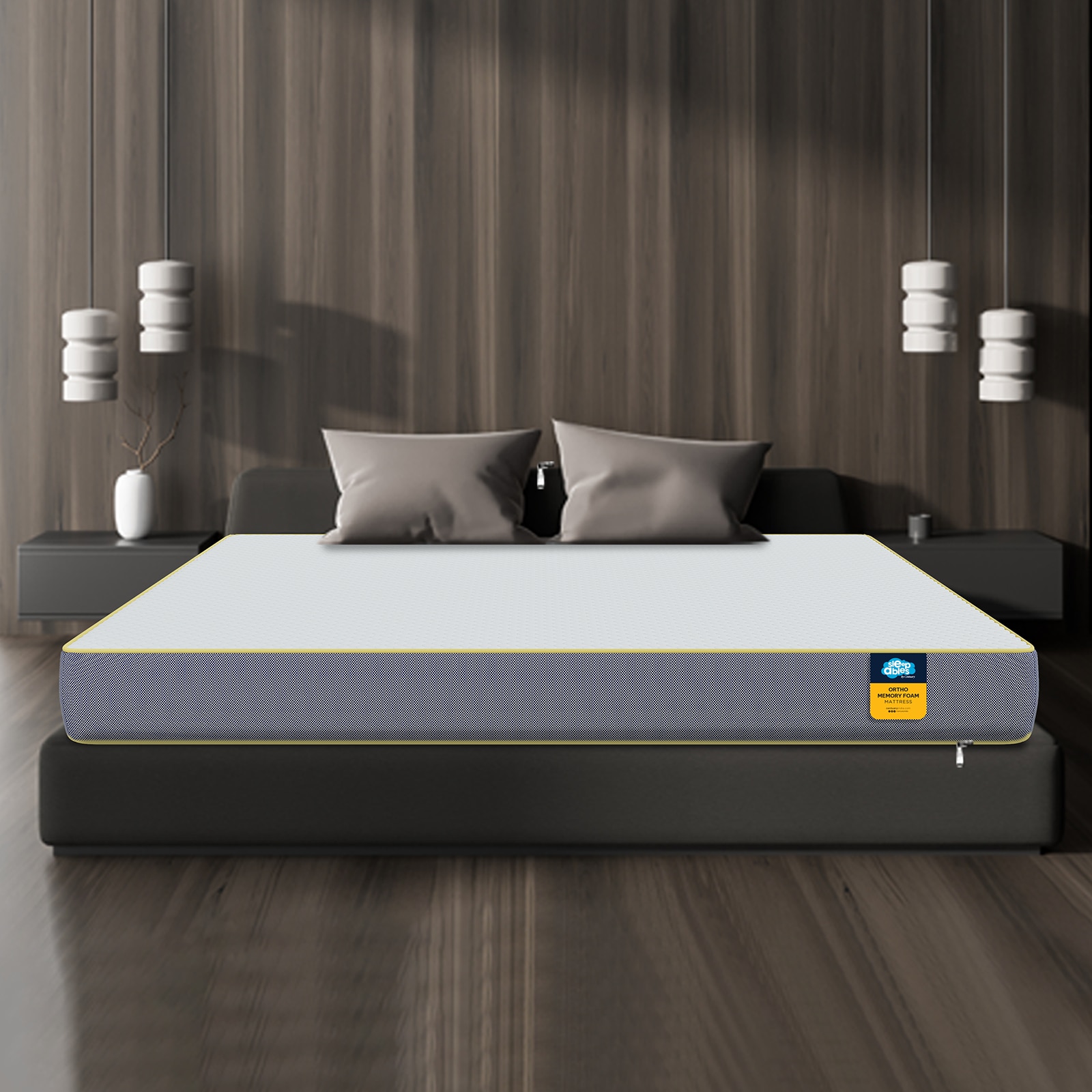 Sleepables Orthopedic Memory Foam Back Support Mattress (75 x 72 in, 6 Inches) - Centuary Mattresses