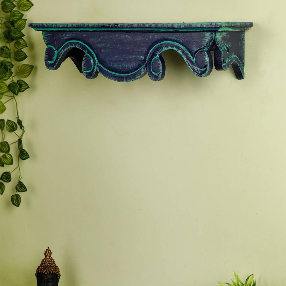 Seabrook Solid Wood Wall Shelf - Disoo Fashions