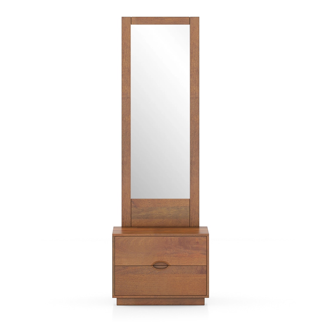Zephyr Dresser with Mirror -Finish- Amber Walnut