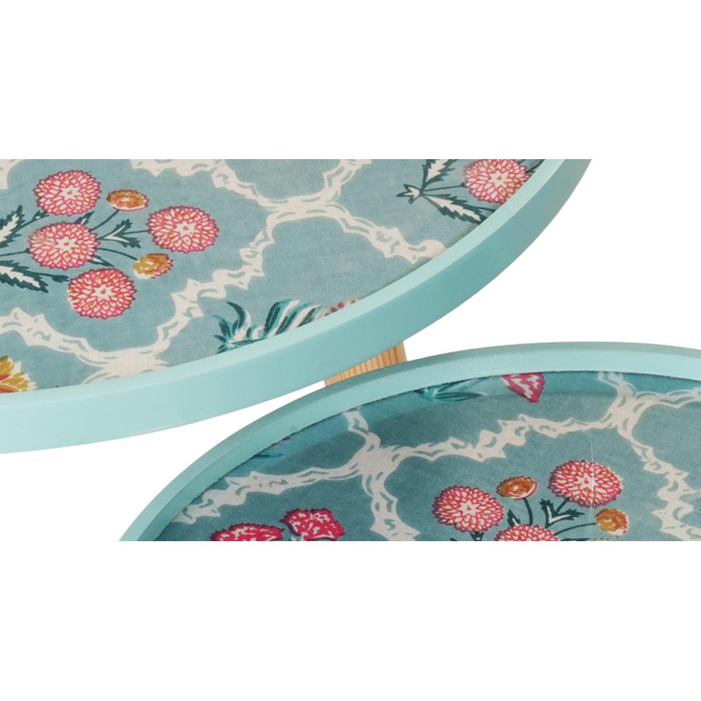 Phool Round Nesting Tables with Wooden Legs, Side Tables, Wooden Tables, Living Room Decor by A Tiny Mistake