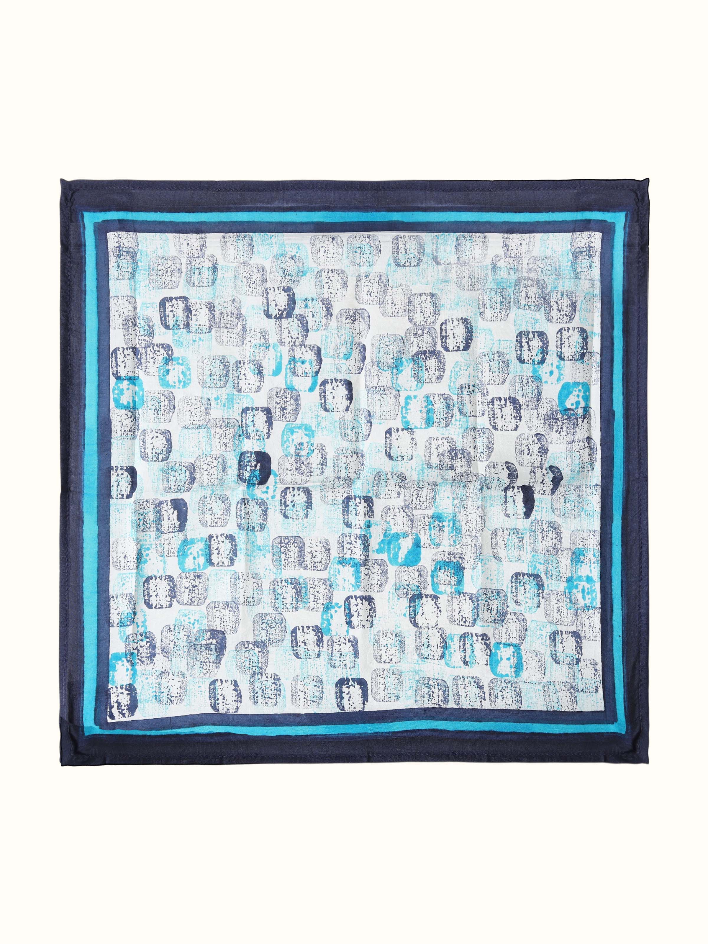 Assorted Silk Block Printed Pocket Squares (3Pcs)