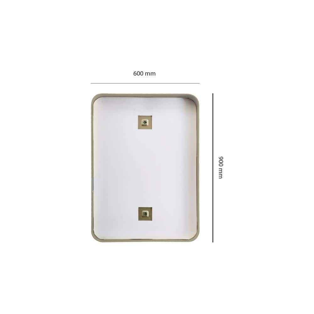 Aluminium Rectangular Decorative wall mirror by elegant arts and frames (Mirror size 600X900 mm)