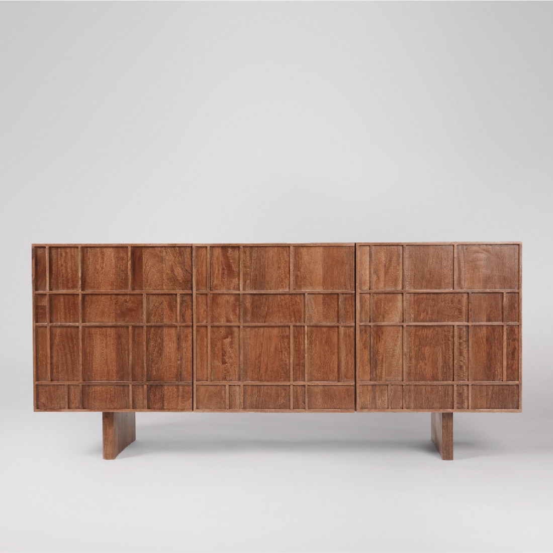 Rushden Solid Wood Sideboard in Brown Colour - Orange Tree