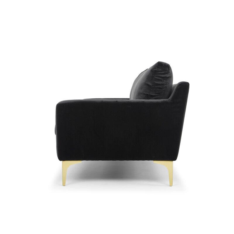 Velore Fabric Sofa (Black)