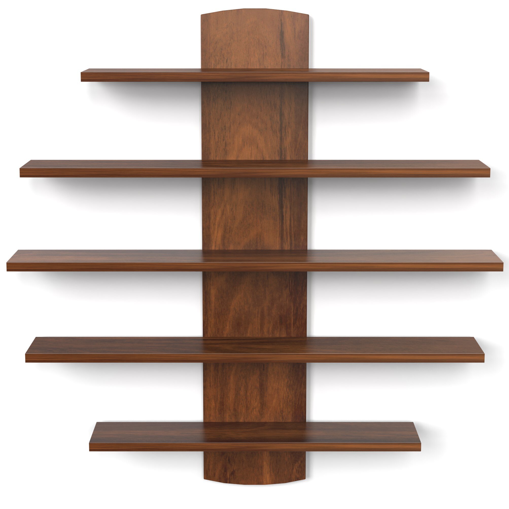 Caselle Engineered Wood Bookshelf with Brown Maple finish