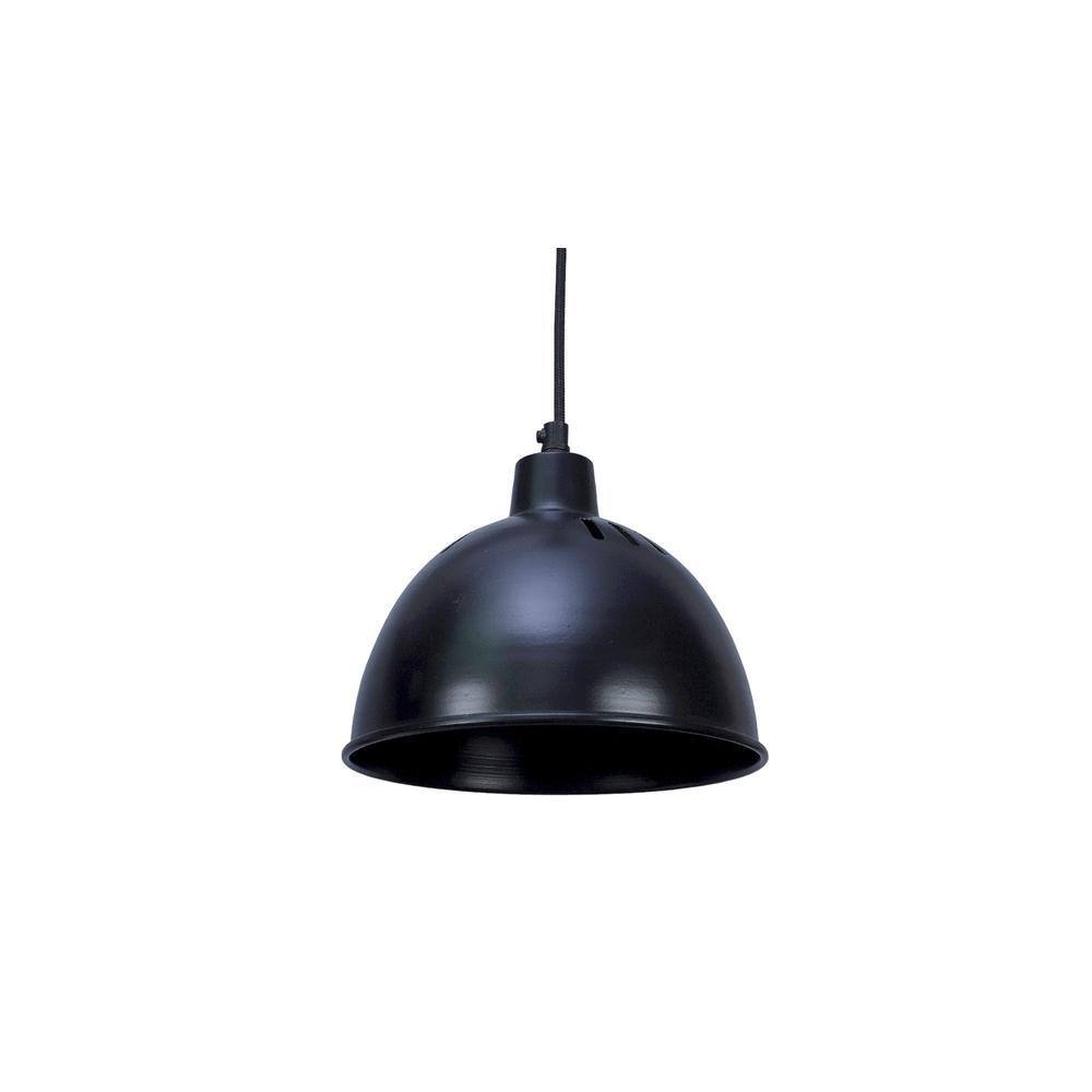 All Black Metal Hanging Light
