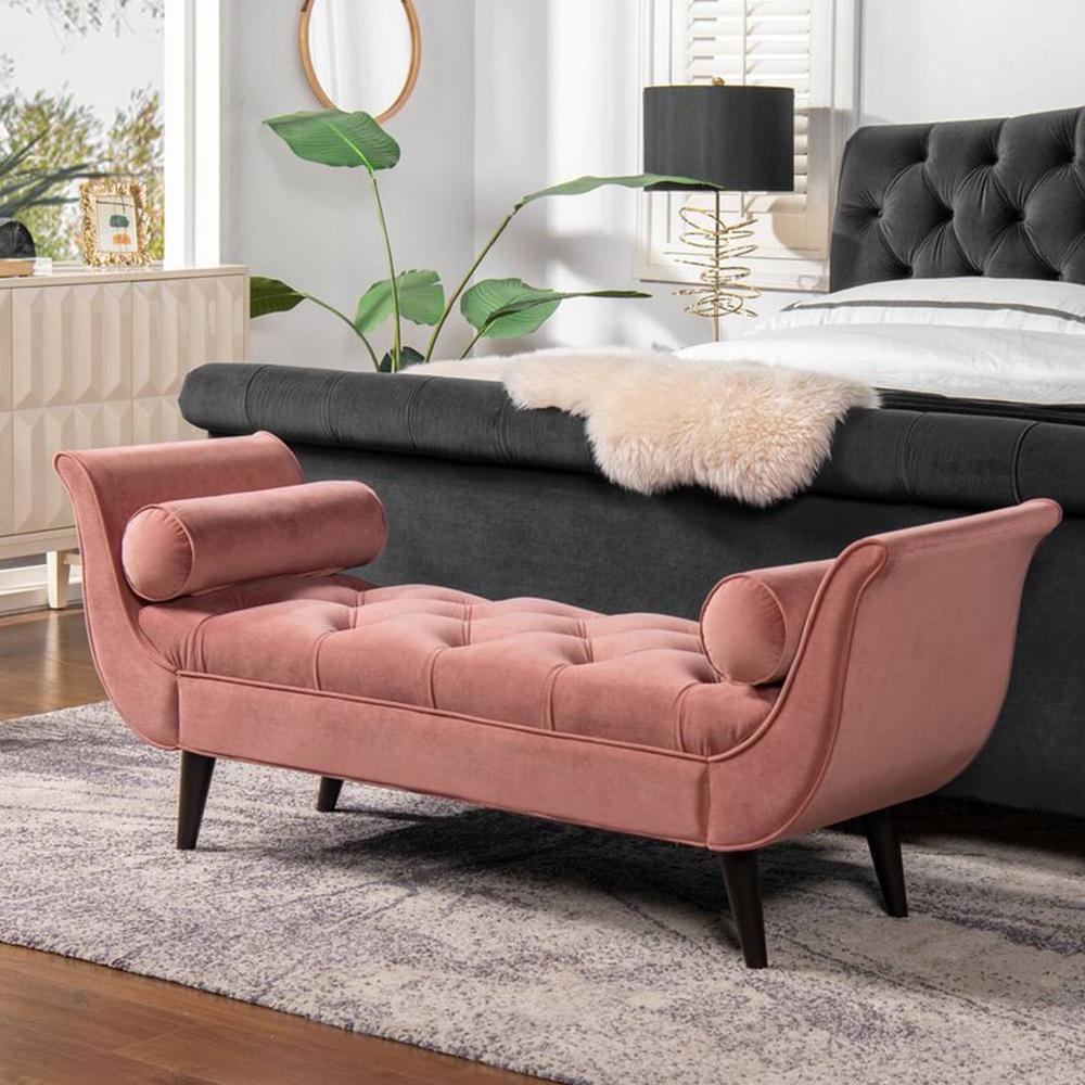 Foten 2 Ottoman with Storage Color in Pink