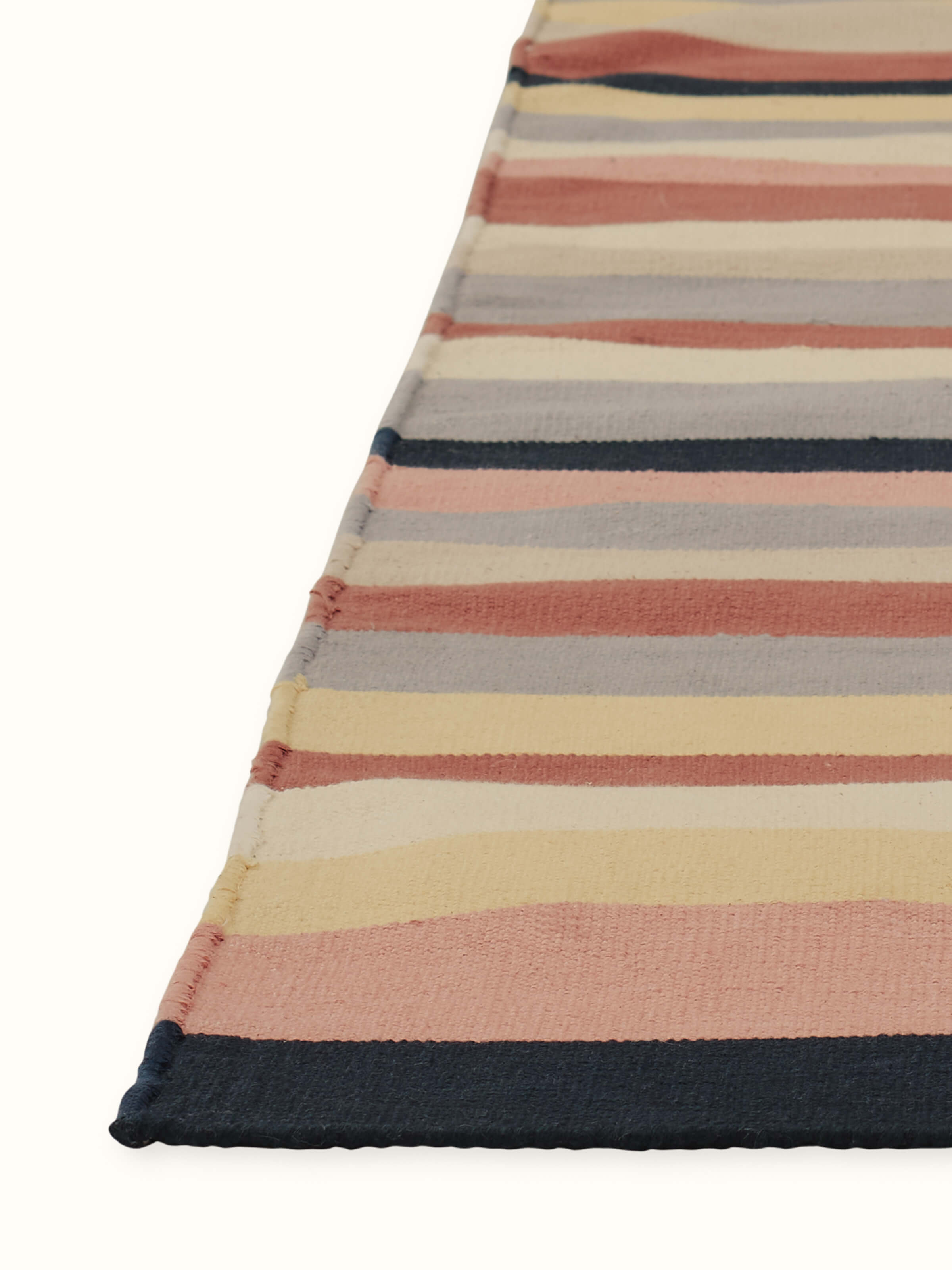 Angled view showing intricate Panja weaving and stylish motif.