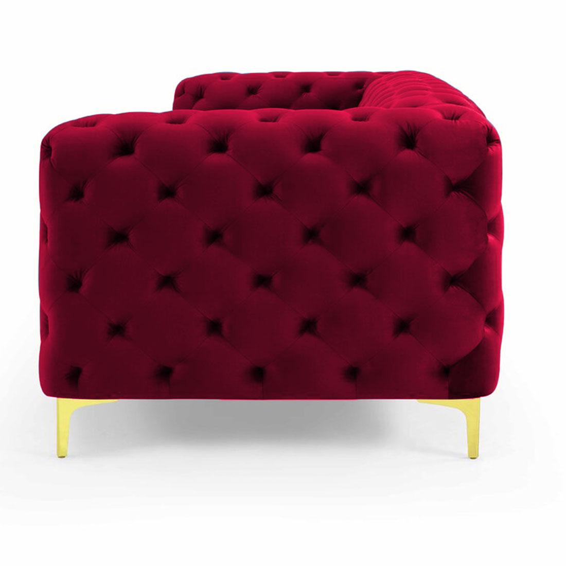 Cherish Fabric Sofa - Maroon