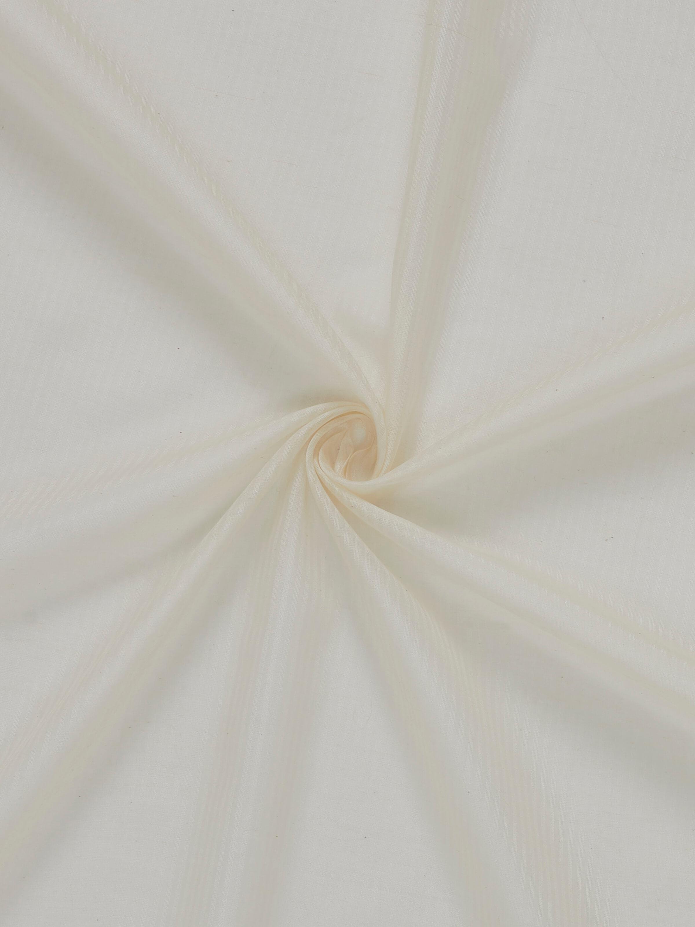 Angled view showcasing fine handloom weave and translucent finish.