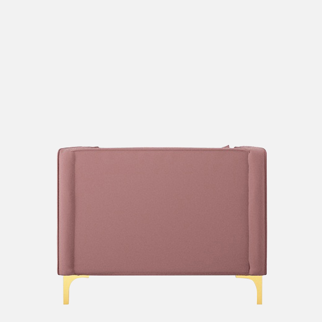 Texude Velvet 1 Seater Sofa in Pink Colour
