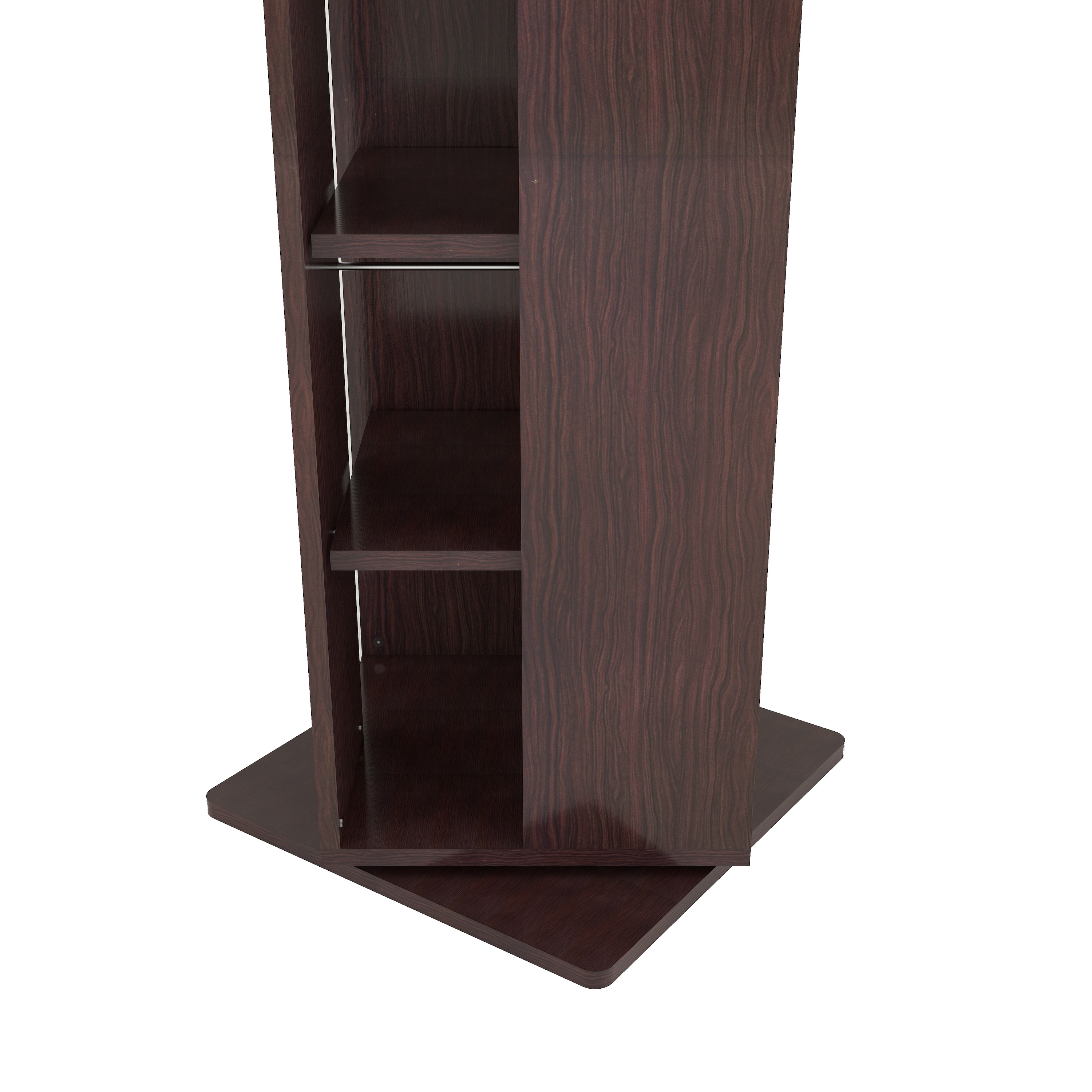 Shimada Engineered Wood Bookshelf in Columbian Walnut Finish