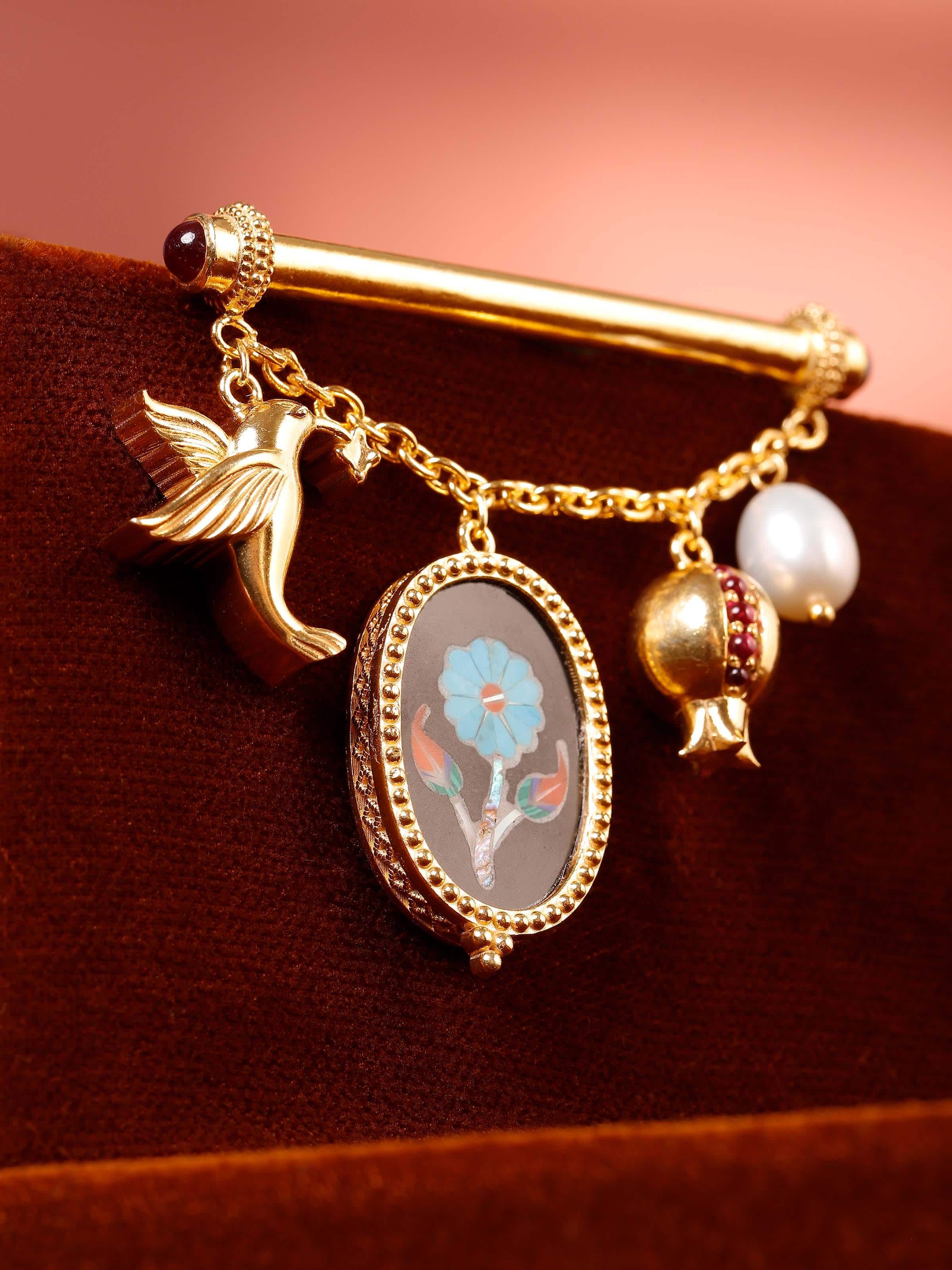 Parchinkari Silver Brooch Pin