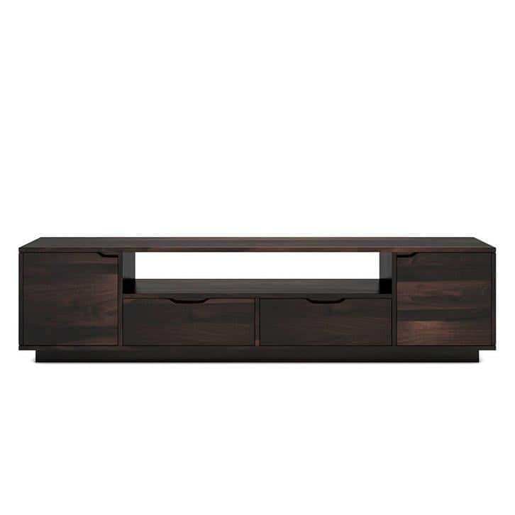 Zephyr Solid Wood Free Standing TV Unit in Mahogany Finish