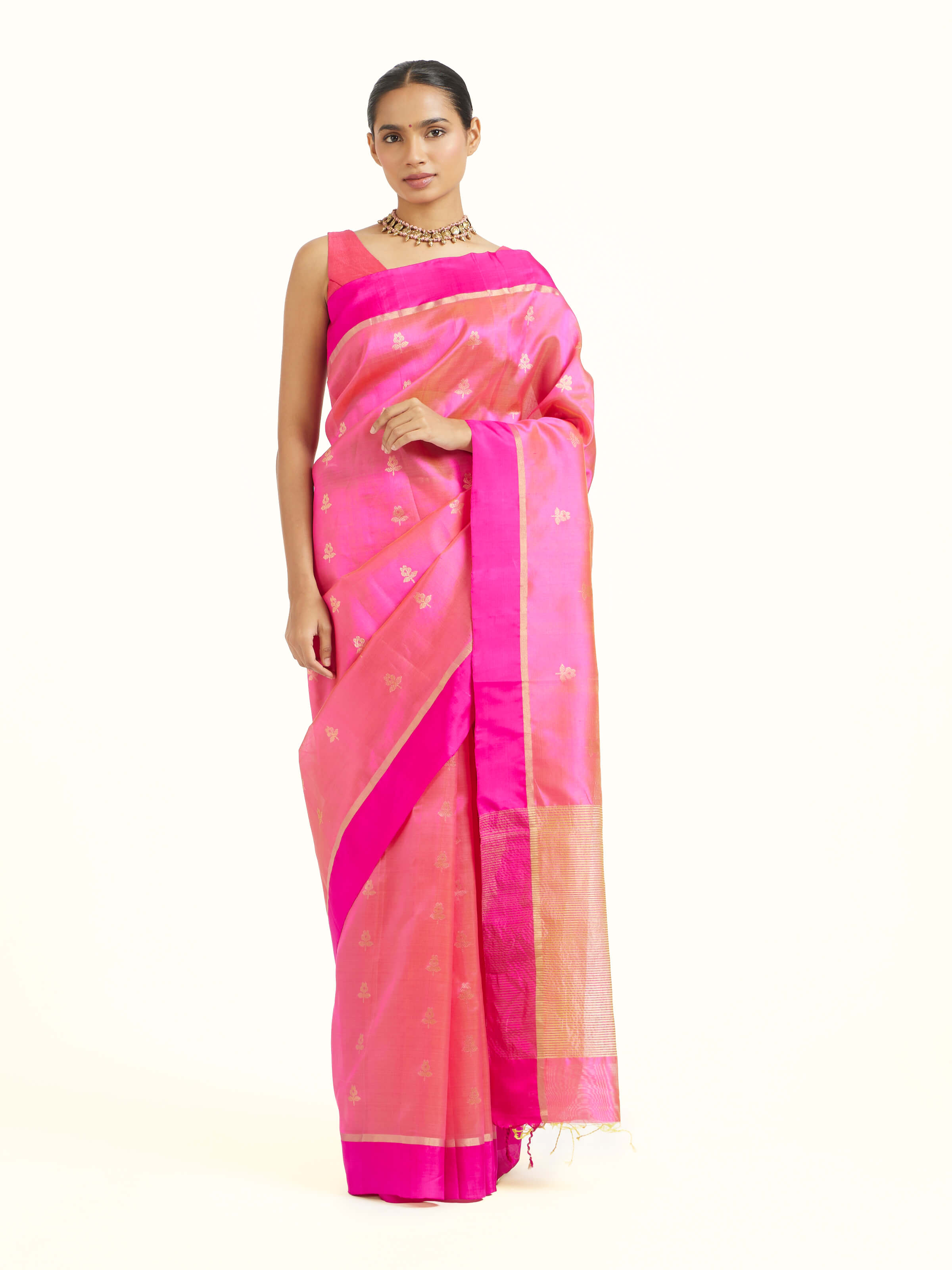 Nitya Cotton Silk Chanderi Saree