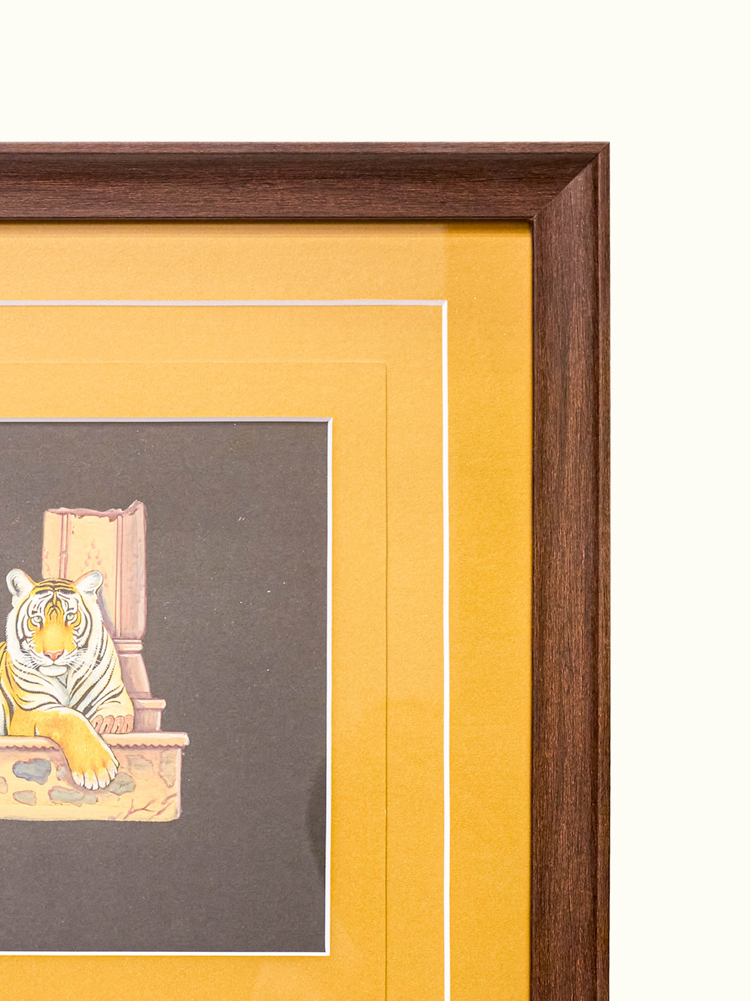 Tiger Miniature Painting