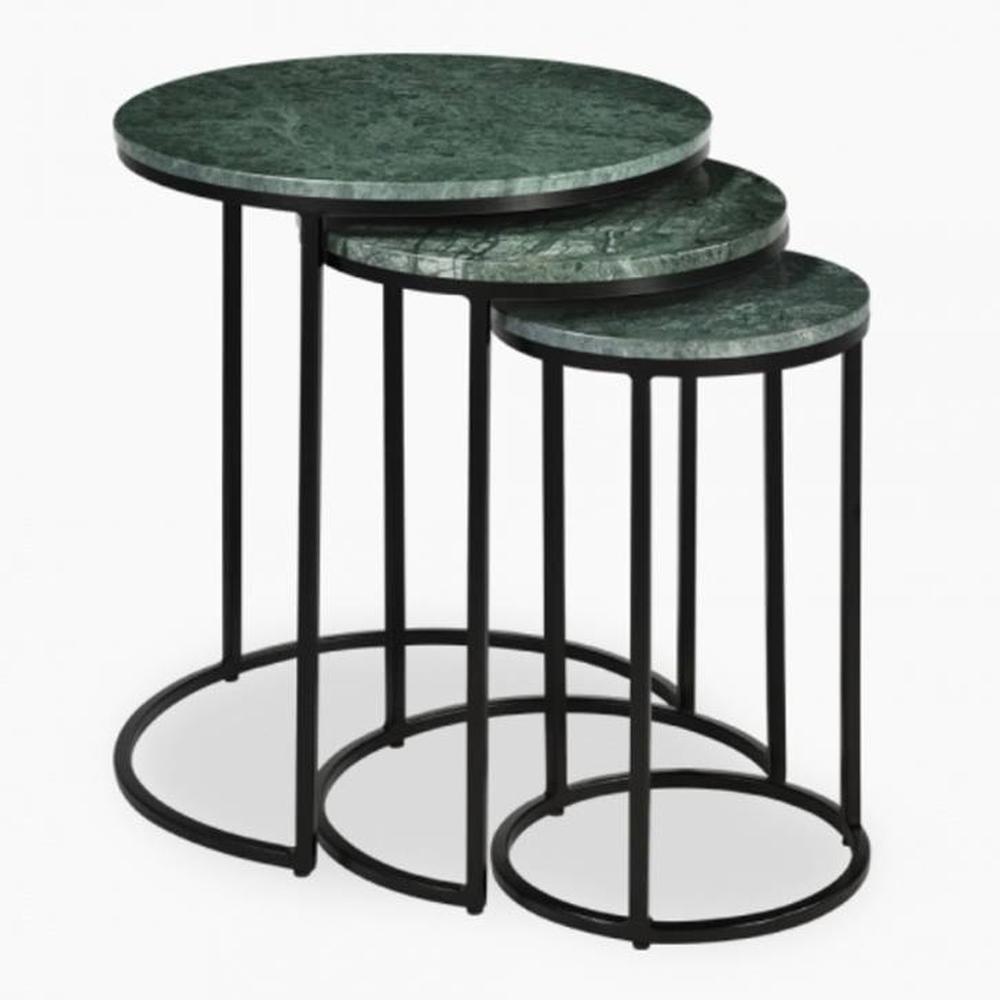 Lennox Metal Side Table in  Black Finish - Solanki Handicrafts
