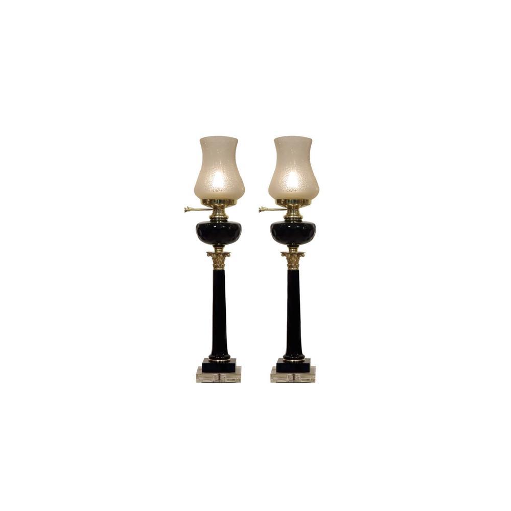 Black oil Glass lamp