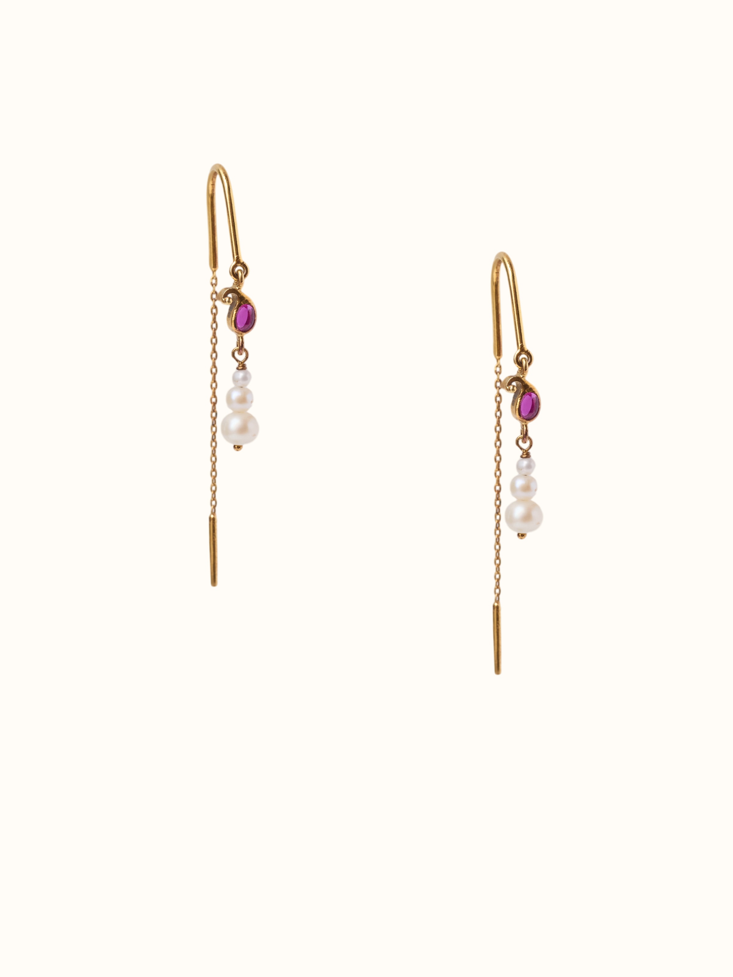 Guttapusalu Silver Drop Earrings