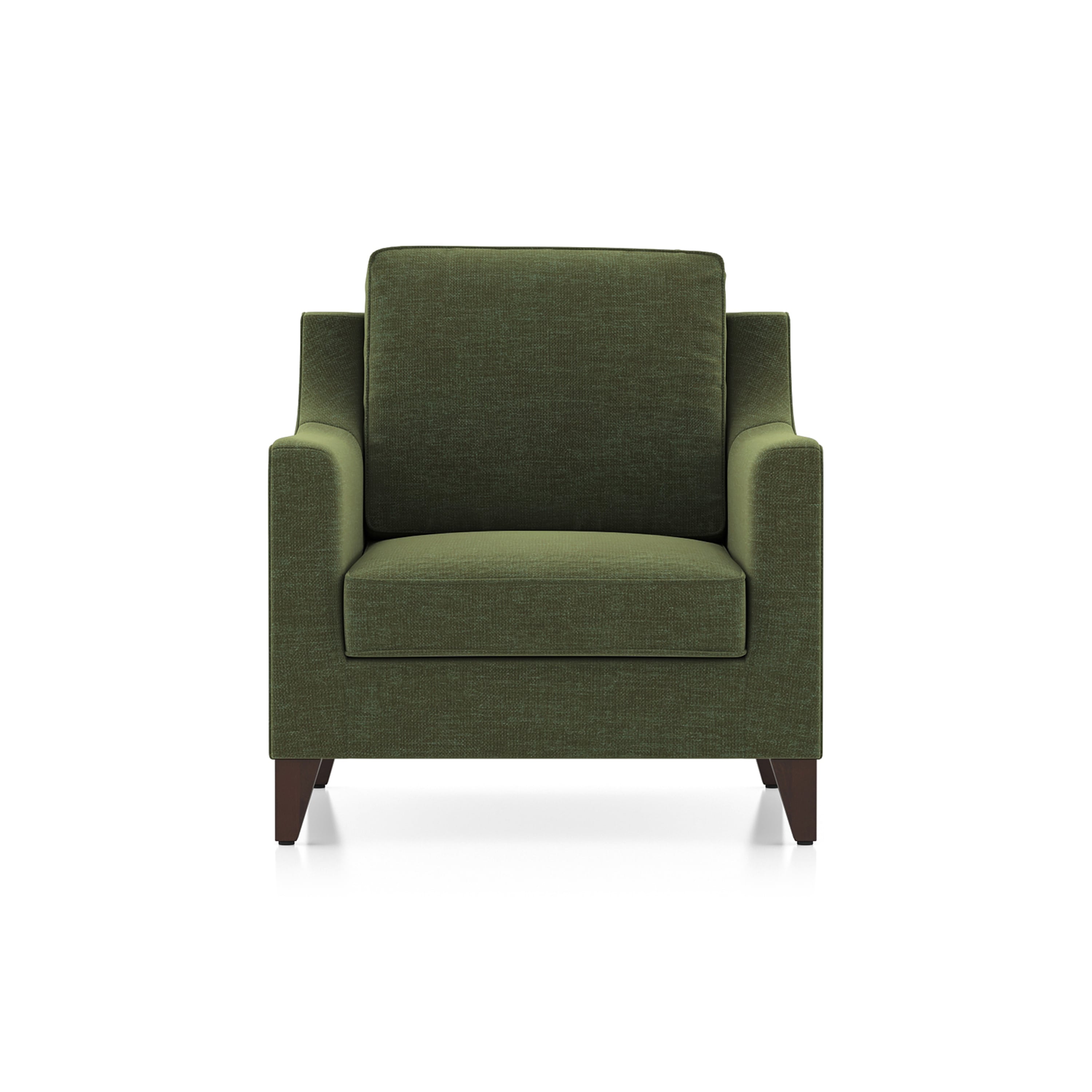 Abbey Sofa (Colour : Moss Green, Cushion : Soft, Seating Capacity : 1 Seater)