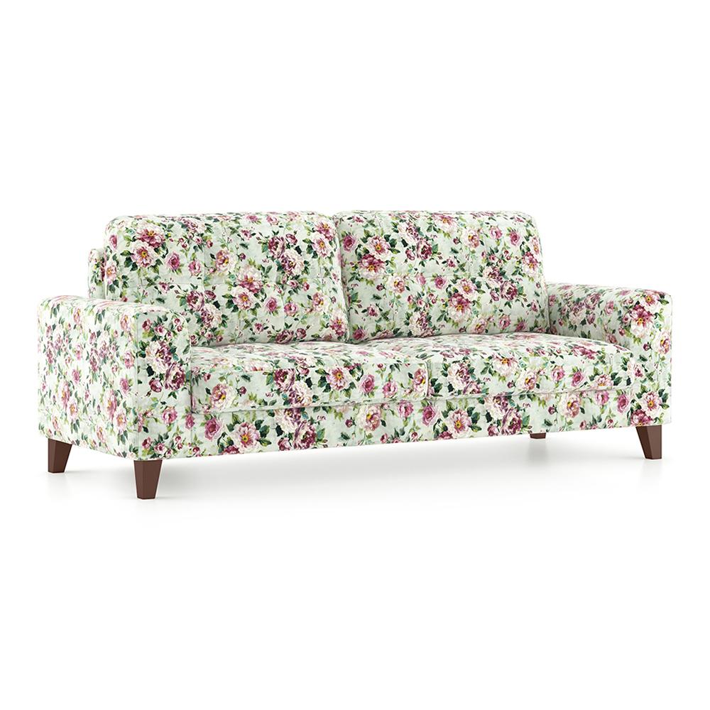 Verona Luxe 3 Seater Fabric Sofa in Clara Velvet Colour