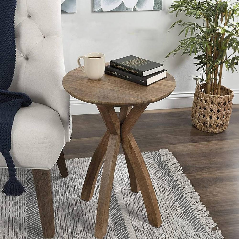 Lando Solid Wood Side Table